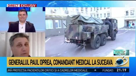 Radu Tudor, interviu-eveniment cu generalul Paul Oprea, comandantul medical al spitalului din Suceava