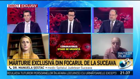 O nouă mărturie din mijlocul focarului de la Suceava. Medicul Manuela Șestac, acuzații grave ”Dictatura fostei conduceri ne-a afectat și viața personală și activitatea”