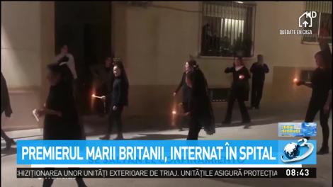 Premierul Marii Britanii, internat în spital