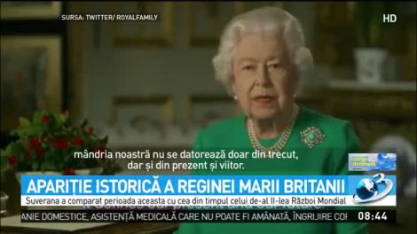 Apariţie istorică a Reginei Marii Britanii