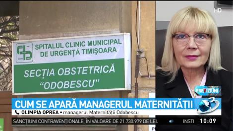 Cum se apără managerul Maternităţii Odobescu