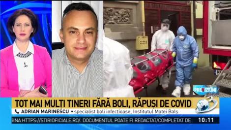 Adrian Marinescu, despre persoanele tinere răpuse de Covid-19