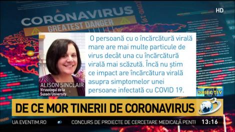 Explicaţiile specialiştilor despre tinerii care mor de coronavirus