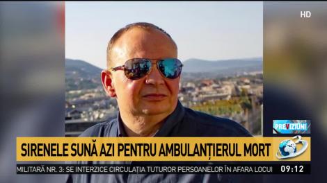 Sirenele vor suna în memoria ambulanţierului care a murit de Covid-19