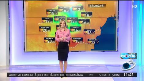 Cum va fi vremea &icirc;n următoarele zile