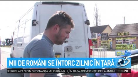 Mii de rom&acirc;ni se &icirc;ntorc zilnic &icirc;n ţară