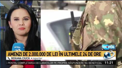 Amenzi de 2.000.000 de lei în ultimele 24 de ore