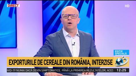 Exporturile de cereale din România, interzise. Măsura a fost propusă pentru prima dată de profesorul Dan Voiculescu