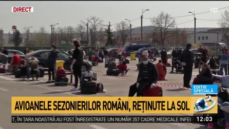 Şase avioane cu rom&acirc;ni care voiau să plece la muncă &icirc;n Germania, reţinute la sol pe aeroportul din Cluj