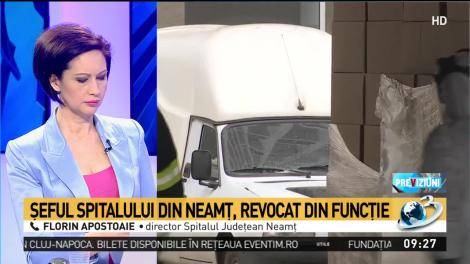 Florin Apostoaie, director Spitalul Judeţean Neamţ a primit ordin de revocare din funcţie