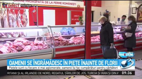 Bucureştenii au ieşit la cumpărături &icirc;n Piaţa Obor