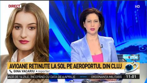 Şase avioane au fost reţinute la sol pe aeroportul din Cluj