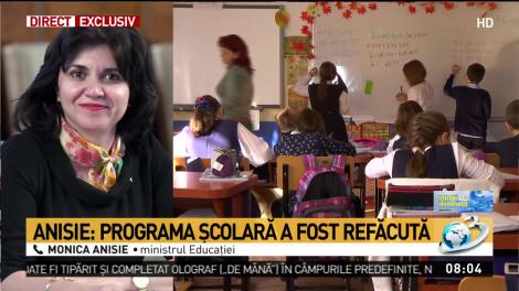 Anisie: programa școlară a fost refăcută, materia nestudiată se reportează