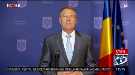 Klaus Iohannis: "Stați acasă! Altfel, după sărbători, vom avea înmormântări!"