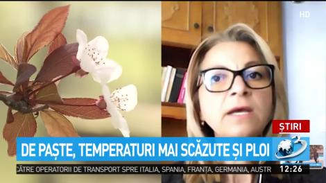 Prognoza meteo de Paște. Vremea se va răci şi va deveni în general instabilă