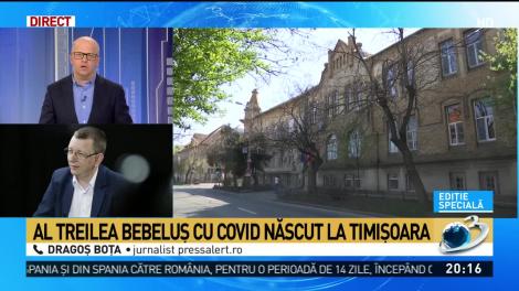 Al treilea bebeluș din Timișoara și mama sa, confirmați cu coronavirus