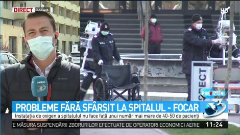 Instalaţia de oxigen a spitalului din Suceava nu face face faţă unui număr mai mare de 40-50 de pacienţi
