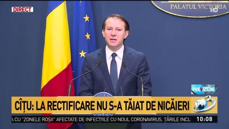 Cîţu: Transporturile şi Educaţia, bani mai mulţi