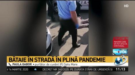 Bătaie pe o stradă, în plină pandemie de coronavirus. Zeci de oameni implicați