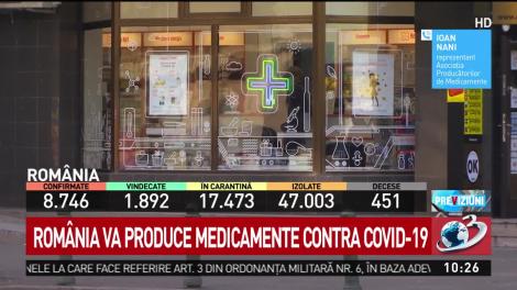 Romania va produce medicamente contra COVID-19