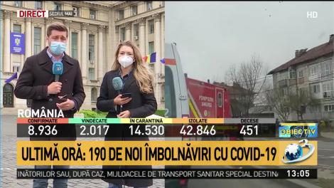 Alte 190 de cazuri noi de îmbolnăvire cu coronavirus. Bilanțul a ajuns la 8.936 de persoane infectate și 451 de morți