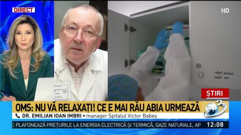 OMS: Nu vă relaxați! Ce e mai rău abia acum urmează! Haideți să oprim o tragedie!