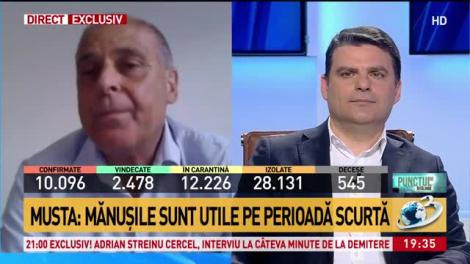 Medicul Virgil Musta, cel care a vindecat zeci de pacienți infectați cu COVID-19, apel către români: "Purtați mănuși și mască doar în locurile aglomerate. Spălați-vă pe mâini"