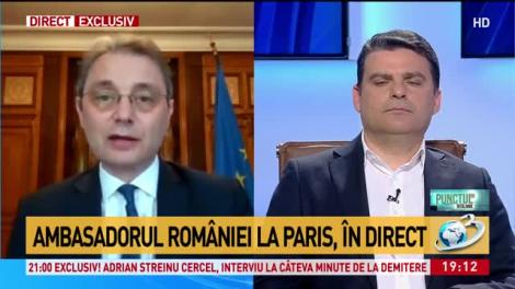 Ambasadorul României la Paris: Cei șapte diplomați din instituția noastră, depistați cu coronavirus, și-au revenit