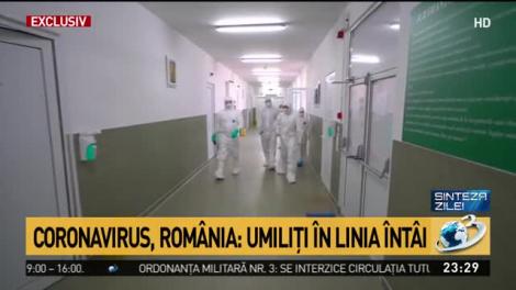 Cadre medicale care luptă în linia întâi împotriva COVID-19, umilite cu salarii modeste. "Nu ne mai sunt recunoscute drepturile"