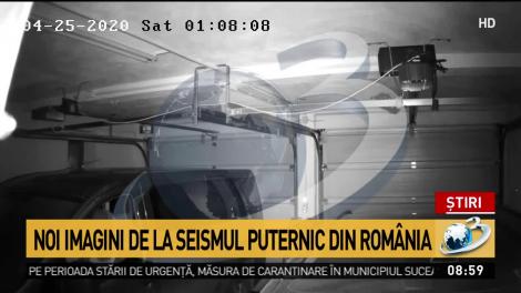 Imagini din timpul cutremurului de magnitudine 5 pe Richter, de azi-noapte, din România - VIDEO