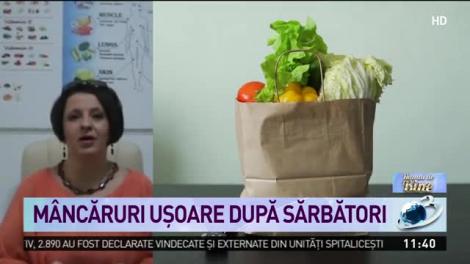Meniuri complete pentru a pierde kilogramele acumulate de sărbători. Sfatul nutriționistului