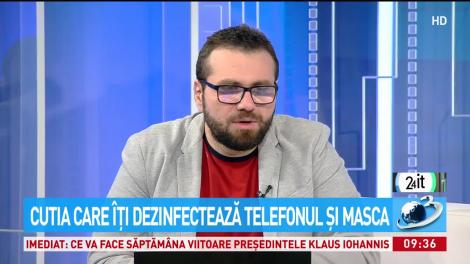 Cutia care dezinfectează telefonul și masca &icirc;n doar c&acirc;teva minute, fără soluții care să afecteze suprafețele