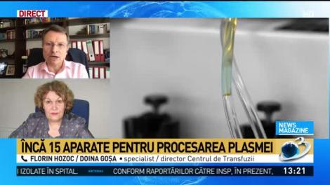 &Icirc;ncă 15 aparate de recoltare de plasmă, &icirc;n Rom&acirc;nia. C&acirc;nd și cum se va aplica tratamentul cu plasmă