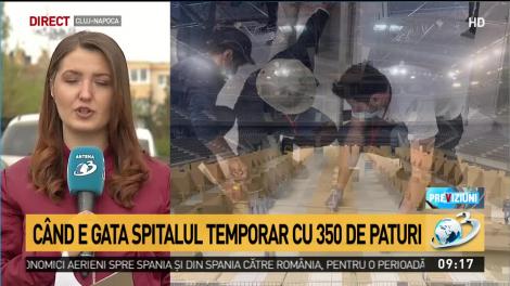 Sala Polivalentă din Cluj, transformată &icirc;n spital de campanie