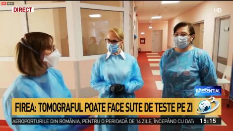 Primăria a cumpărat un tomograf care depistează coronavirusul. Gabriela Firea prezintă aparatul care poate face sute de teste pe zi