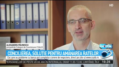 Jurnalul de economie, cu Daniel Apostol. Concilierea, soluţie pentru amânarea ratelor
