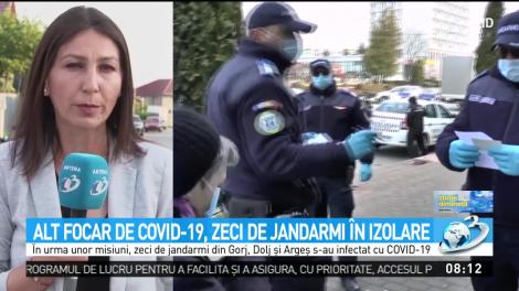Alt focar de COVID-19, zeci de jandarmi de izolare