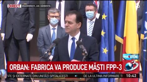 Ludovic Orban: Ne-am fixat ca obiectiv să producem cantitățile necesare de echipament de protecție în România