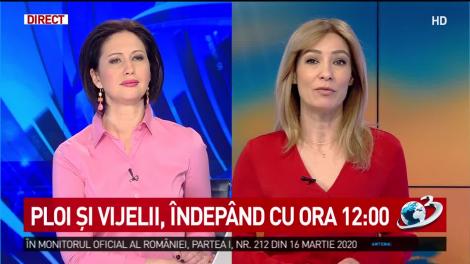 Grindină și vijelii &icirc;n toată țara. Vremea se schimbă radical