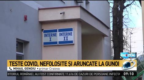 Teste COVID, nefolosite și aruncate la gunoi. ”Cer ca cei din linia întâi să fie testați”