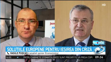 Jurnalul de economie, cu Daniel Apostol. Vasile Puşcaş, despre soluţiile europene pentru ieşirea din criză