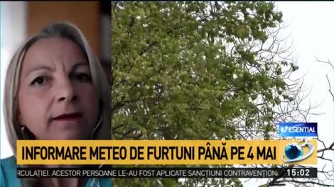 Informare meteo de furtuni până pe 4 mai