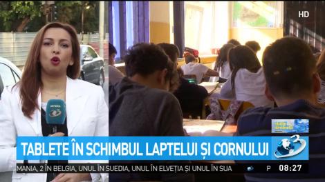Tablete &icirc;n schimbul laptelului şi cornului