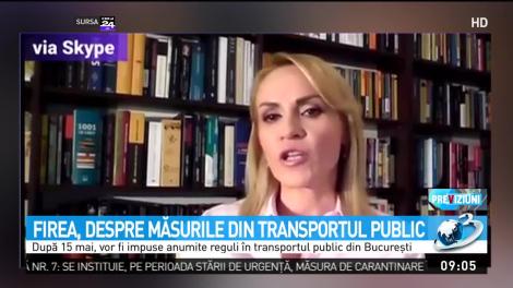 Gabriela Firea, despre cum se va desfăşura transportul în comun în Bucureşti după 15 mai