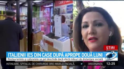 Italienii ies din case după aproape două luni