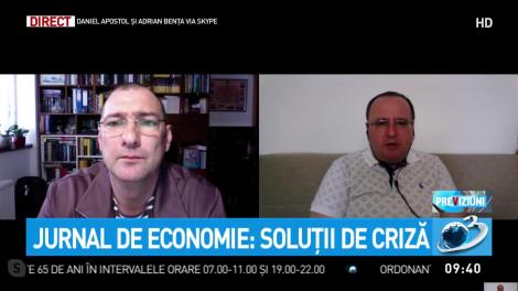 Jurnalul de economie, cu Daniel Apostol. Soluţii de criză pentru firmele care au dificultăţi de plată