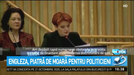 Tătaru, ironizat pentru un discurs în engleză