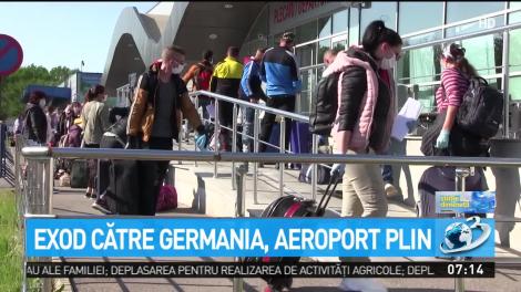 Aeroportul din Iași a fost aglomerat: Sute de rom&acirc;ni au plecat la muncă &icirc;n Germania