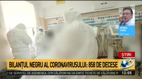 Alte 4 persoane și-au pierdut viața din cauza coronavirusului. Bilanțul a ajuns la 858 de morți