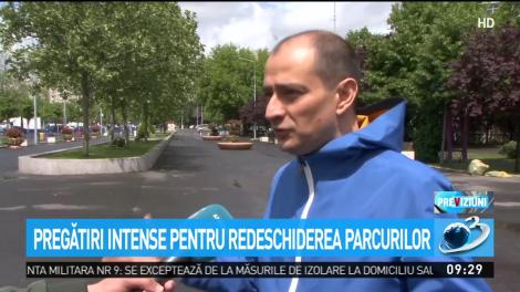 Pregătiri intense pentru redeschiderea parcurilor